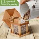 Solution4Patio Hexagon Shaped Gazebo Bird Feeder - Image 3