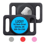 GoTags Engraved Airtag Dog Collar Holder