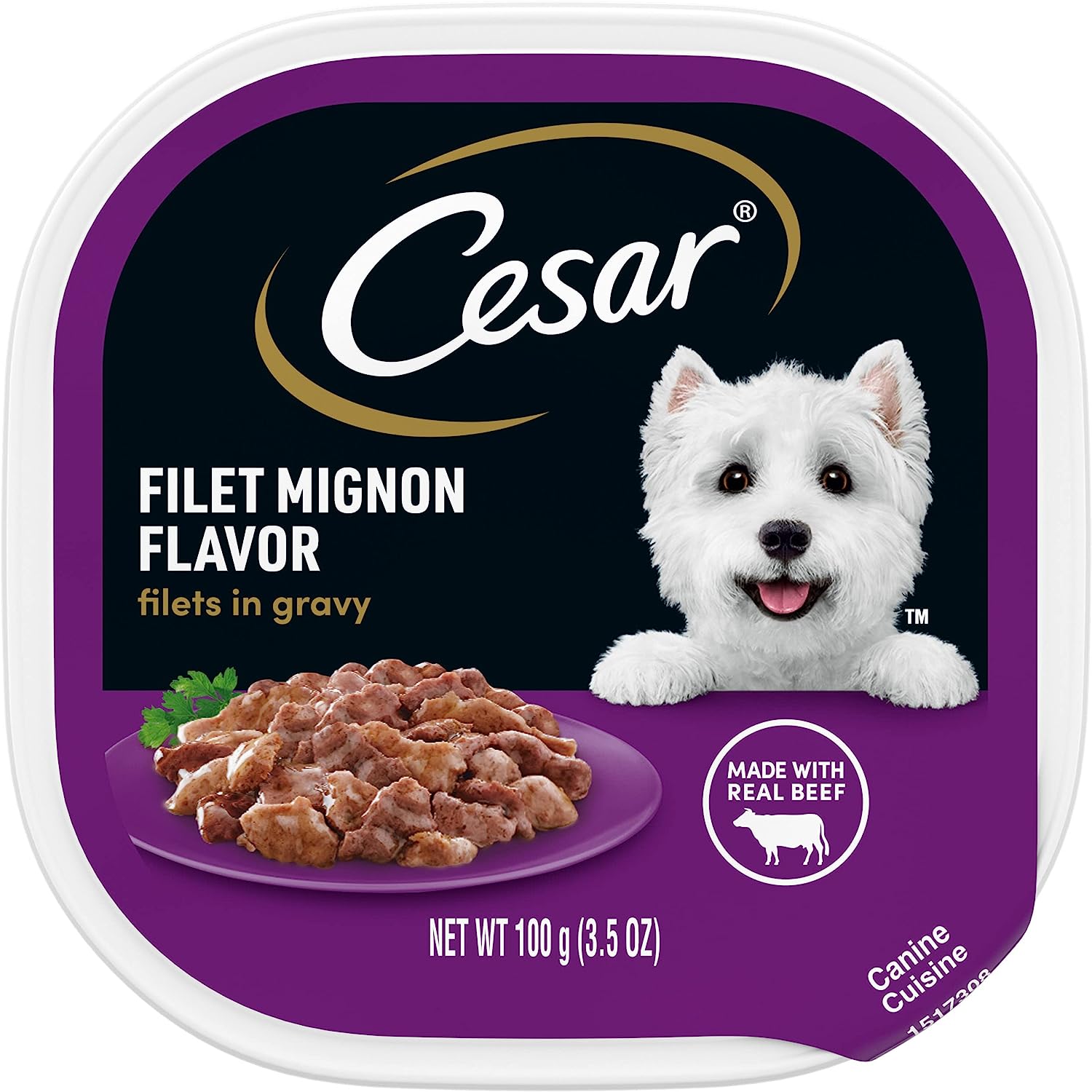 c1.jpg CESAR Adult Soft Wet Dog Food Filets in Gravy - Image 1