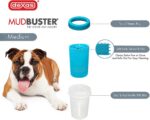 Dexas MudBuster Portable Dog Paw Cleaner, Medium, Blue - Image 2