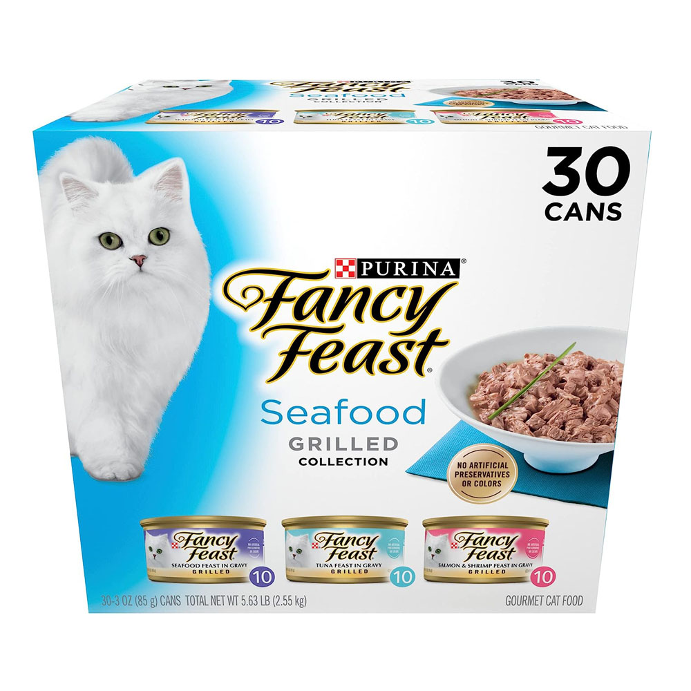 f1-2.jpg Purina Fancy Feast Grilled Wet Cat Seafood - Image 1