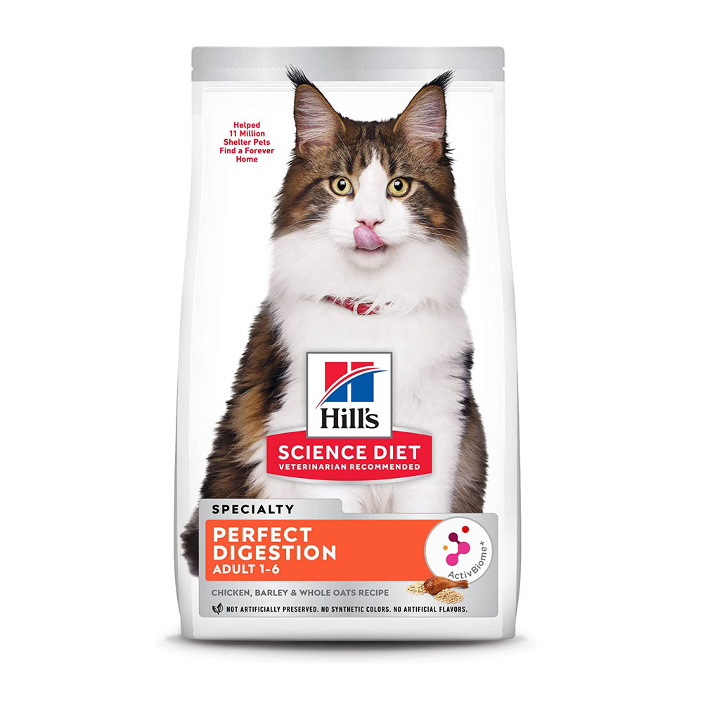 h1-4.jpg Hill's Science Diet Adult Cat Dry Perfect Digestion - Image 1