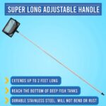 FISH PROS Fish Net for Fish Tank, 2.5 Inch Deep - Image 2
