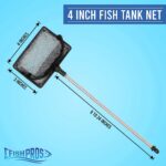 FISH PROS Fish Net for Fish Tank, 2.5 Inch Deep - Image 4
