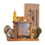 VASGOR Wood Squirrel Feeder
