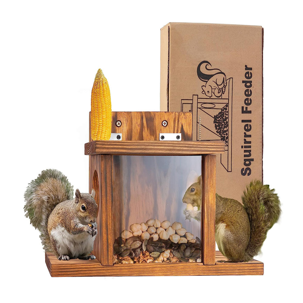 v1-3.jpg VASGOR Wood Squirrel Feeder - Image 1